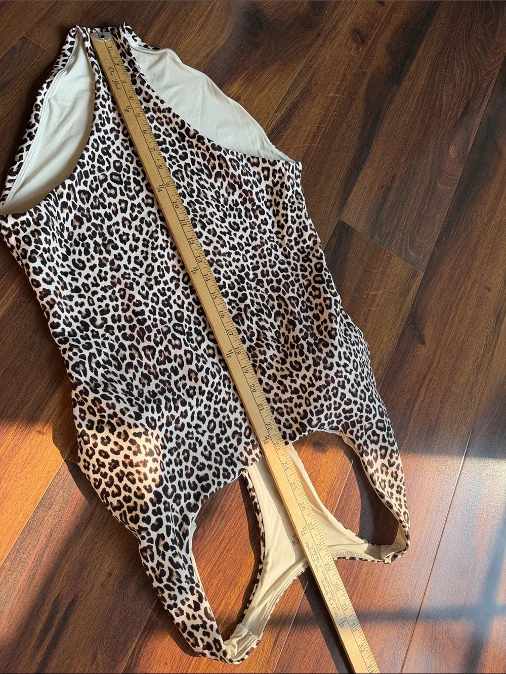 J Crew Classic Sculpt Leopard Print One Piece Swimsuit Womens 16